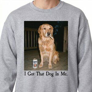 I Got That Dog In Me Graphic T-Shirt - Funny Golden Retriever Dog Meme Vintage T